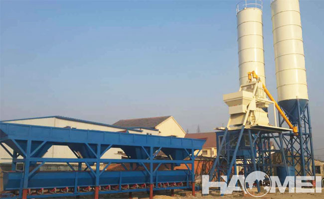 skip type concrete mixing plant manufacturer