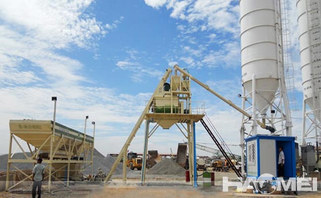 skip type concrete mixing plant company