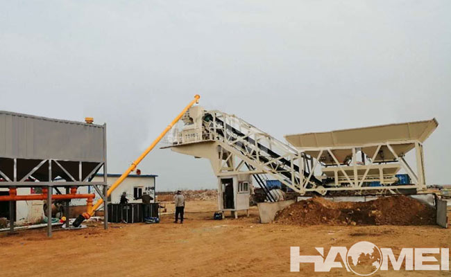 mini mobile concrete batching plant