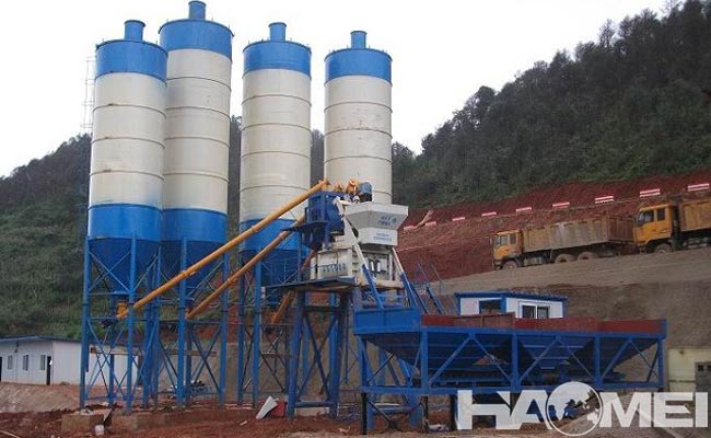 concrete batch mix plant