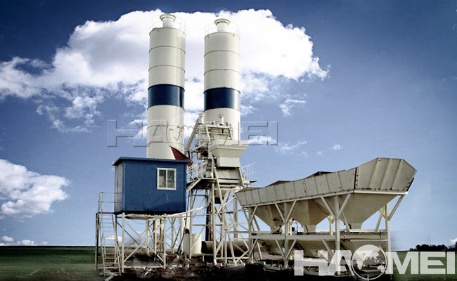 concrete batching plant by skip