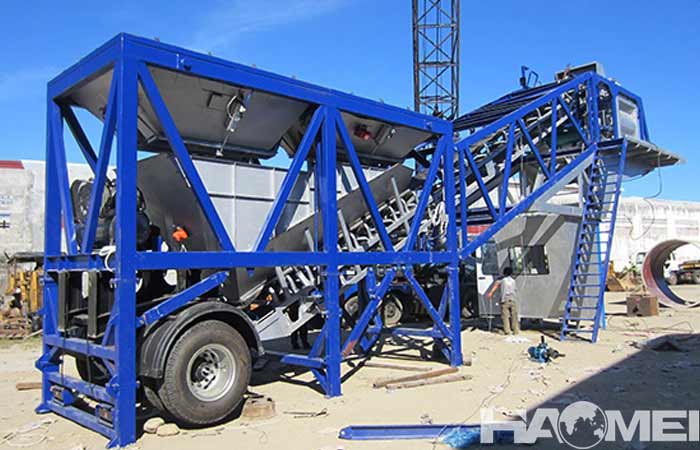 mobile concrete batching plant price