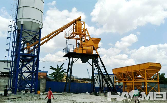 small concrete batching plant capacity