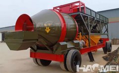 YHZM35 Drum Mobile Concrete Batching Plant