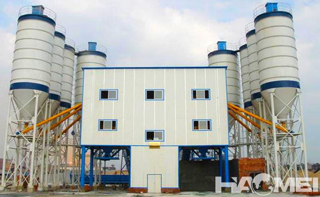 commercial concrete mixing plant