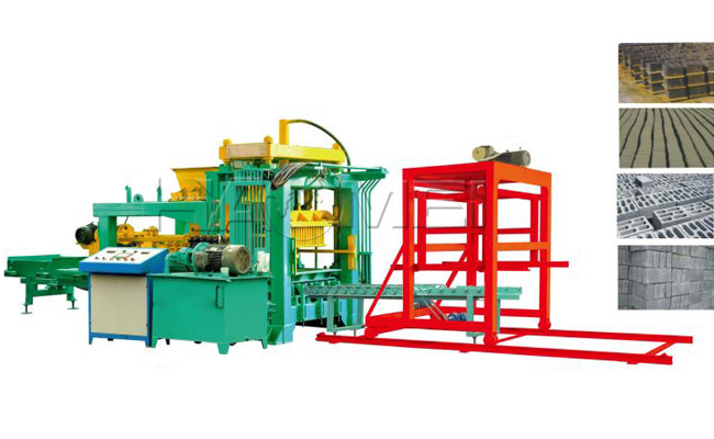 Concrete block making machine PLC operated