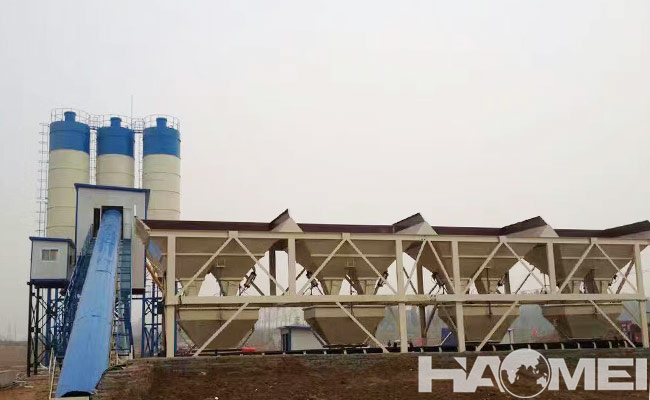 120m3/h concrete batching plant