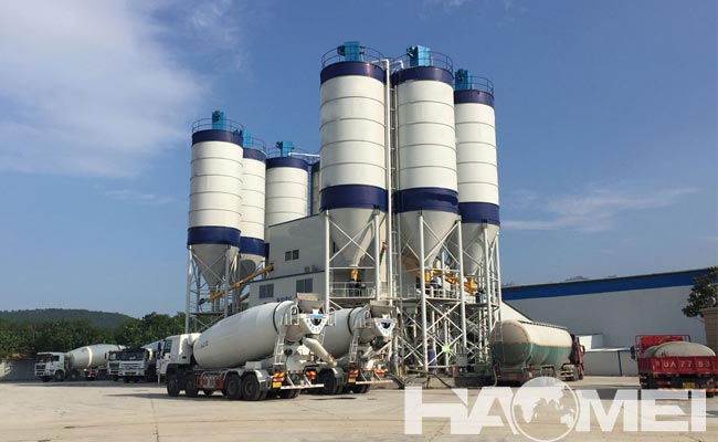 fixed concrete batching plant