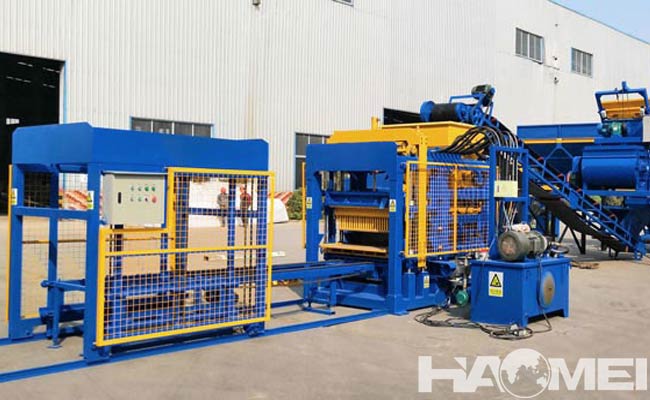 china concrete hollow block making machine