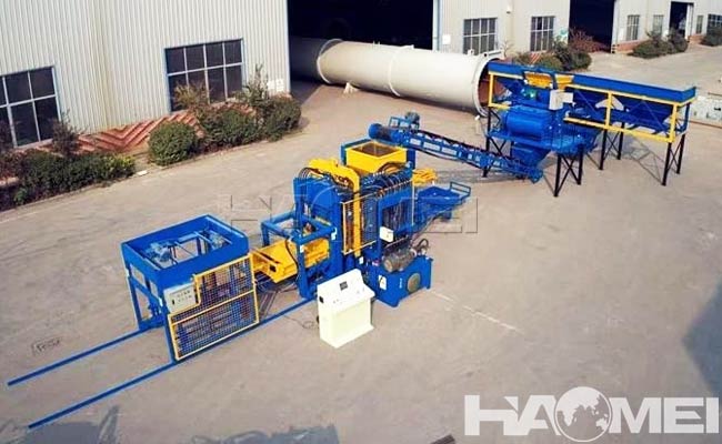 hollow block production plant